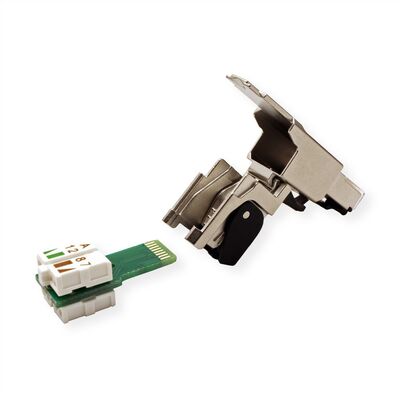 Konektor 8/8 RJ45 cat.6a, 10Gbit, na drôt, montáž bez klieští AWG 22-27