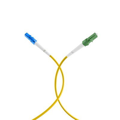 Fiber kábel LC/APC-LC, 10m Simplex OS2(9/125µm), LSOH, 2mm, G657.A2, ohybný, 2mm, žltý
