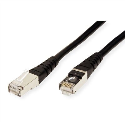 S/FTP (PiMF) Patchkábel 0.3m cat.6, čierny, Cu, Component Level