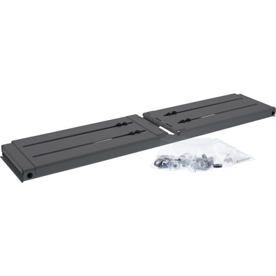 19" Mini skriňa ramova 2U, nastavitelná hĺbka: 240 - 400mm, čierna, RAL9005