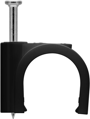 Káblová úchytka 16mm, čierna, 100ks/bal