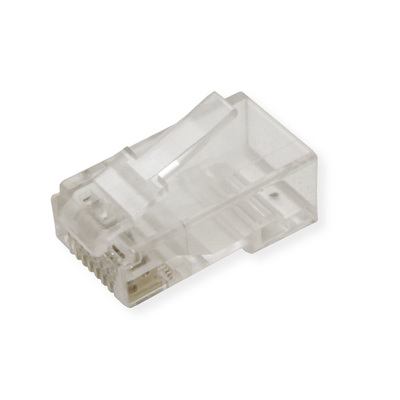 Konektor 8/8 RJ45 cat.6a, netienený, s vložkou, 10ks/bal