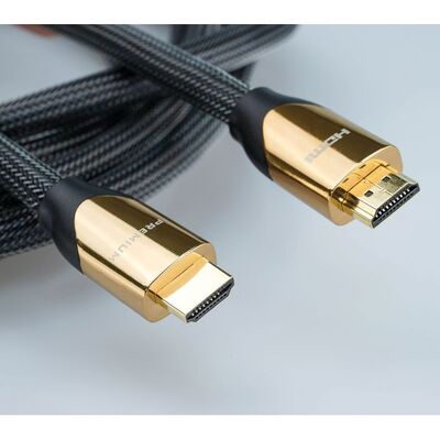 Kábel HDMI M/M 1m, High Speed+Eth, 4K@60Hz, HDMI 2.0, G, čierny, s certifikátom, Premium