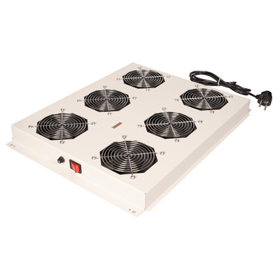19" Ventilačná jednotka, stropná, 6 vetrákov, ON/OFF, pre serverový rack PRO, sivá, RAL7035