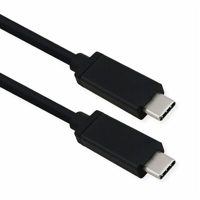 Kábel USB 3.1 Typ C CM/CM 0.8m, Super Speed (Power Delivery 20V5A) USB4 gen.3, 40Gbps,  čierny §§