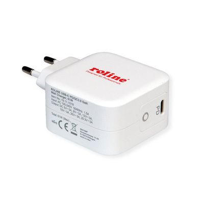 Nabíjačka USB 230V 1port, 1xUSB Typ C, 61W, Power Delivery, Quick Charge 3.0, biela