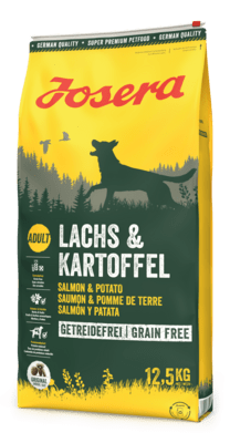 Krmivo JOSERA LACHS&KARTOFFEL 22/14, Losos a zemiaky, pre citlivé dospelé psy, 12.5kg