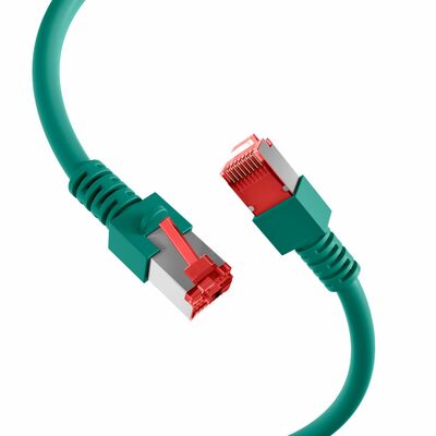 S/FTP (PiMF) Patchkábel LSOH 3m, cat.6, zelený, Cu