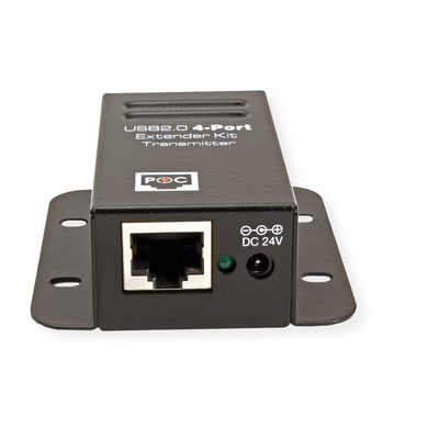 Predĺženie USB 2.0 cez TP do 50m, USB hub (4port), PoC (Power Over Cable)
