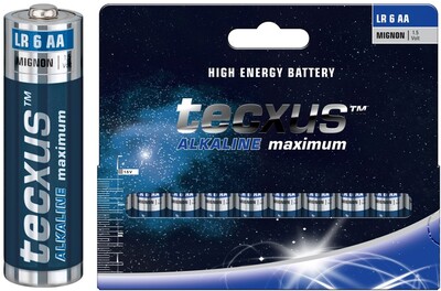 Batéria Tecxus Alkalická AA (10ks) 1.5V (LR6) 10BL