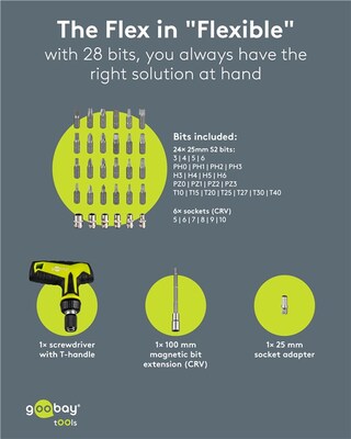 Sada skrutkovač s 30-dielnou sadou bitov