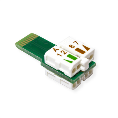 Konektor 8/8 RJ45 cat.6a, 10Gbit, na drôt, montáž bez klieští AWG 22-27