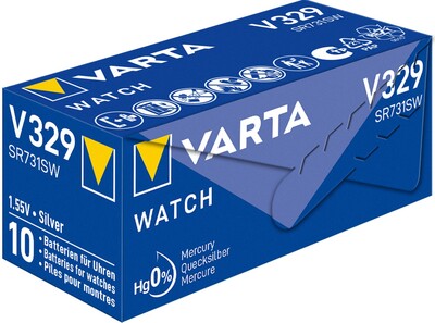 Batéria VARTA Watch do hodiniek V329 (1ks) 1.55V 36mAh (SR731)