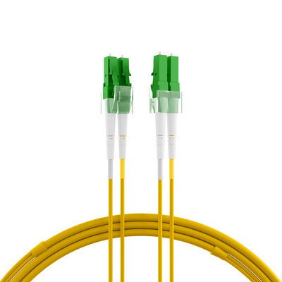 Fiber kábel LC/APC-LC/APC, 5m Duplex OS2(9/125µm), LSOH, 2mm, žltý