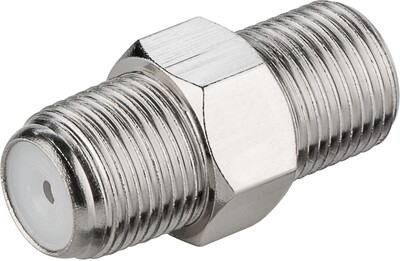 Adaptér/spojka F-konektor F/F, Cu, HQ, 10ks/bal