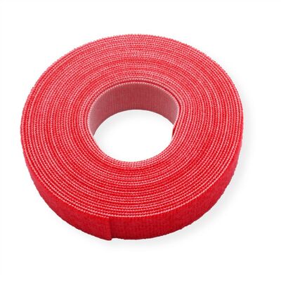 Káblový organizér suchý zips 5m návin, červená farba, šírka 20mm, VELCRO® ONE-WRAP®