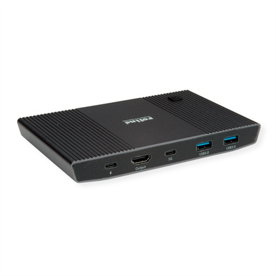 KVM switch/prepínač 2PC, USB Typ C, USB 3.0, USB hub, HDMI 4K@60Hz