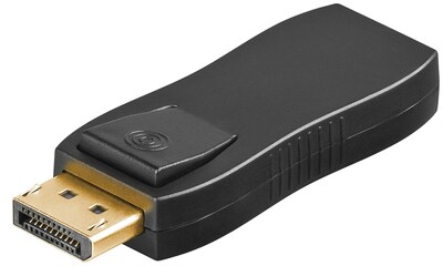 Adaptér DisplayPort/HDMI M/F, 1080p@30Hz (DP 1.2, HDMI 1.4), priamy, čierny