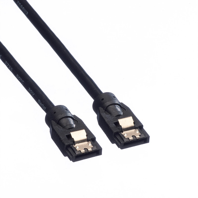 Kábel SATA M/M HDD 0.5m, 6.0 Gbit/s, interný, čierny