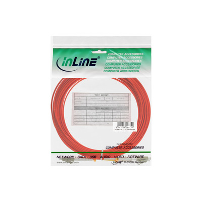 Fiber kábel LC-LC, 0.5m Duplex OM1(62.5/125µm), LSOH, 2mm, oranžový
