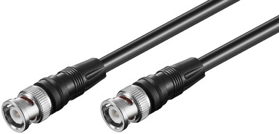 Kábel BNC-BNC M/M 0.5m, 75 Ohm, RG59, dvojité tienenie