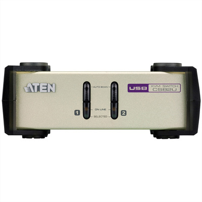 KVM switch/prepínač 2PC, VGA, USB + PS2
