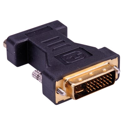 Adaptér DVI-I/VGA M/F, čierny, SEC