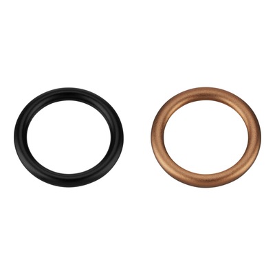 Krúžok liaty 4mm/25mm, hliník, čierny, HS