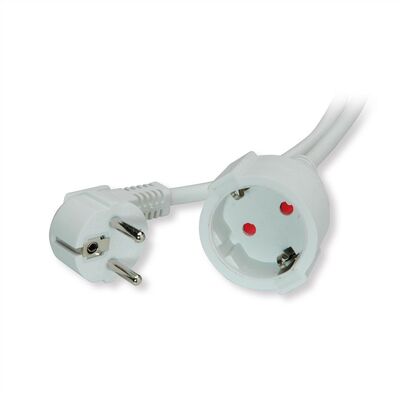 Predlžovačka 10m s 1 zásuvkou SCHUKO, 1.5mm², biela