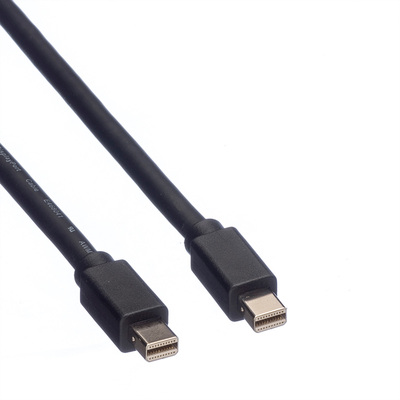 Kábel DisplayPort mini M/M 3m, 2K@60Hz, DP v1.1, 10.8Gbit/s, čierny
