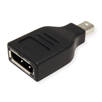 Adaptér mini DisplayPort na DisplayPort M/F, dongle, čierny