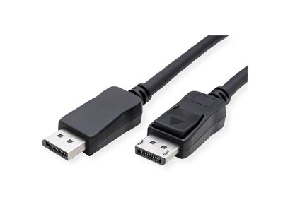 Kábel DisplayPort M/M 1.5m, 4K@60Hz, DP v1.2, 21.6Gbit/s, čierny