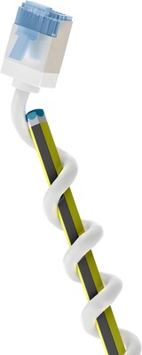 U/FTP Patchkábel LSOH TPE 7.5m cat.6a, biely, slim, Cu, Flex Cable, Eco obal