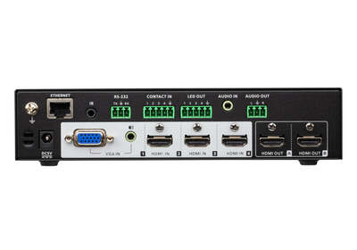 Video selektor/switch HDMI 4IN/2OUT, True Matrix, UHD 4K@60Hz, Extraktor, Embeder, RS232
