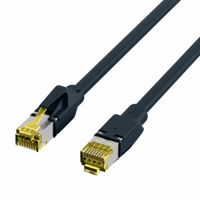 S/FTP (PiMF) Patchkábel LSOH, 50m cat.6a, čierny, Cu, Draka UC900 s TM31