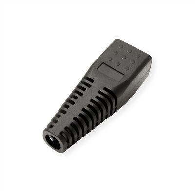 Krytka na konektor RJ45, pre ø 5.5 až 8.5mm, čierna, 10ks/bal
