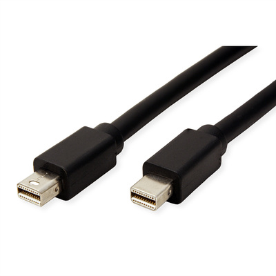 Kábel DisplayPort mini M/M 3m, 2K@60Hz, DP v1.1, 10.8Gbit/s, čierny