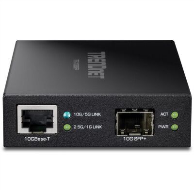 Optický konvertor RJ45 - SFP+, 10Gbps, čierny, TRENDnet