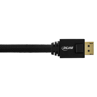 Kábel DisplayPort M/M 20m, 4K@60Hz, DP v1.2, 21.6Gbit/s, čierny, pozl. konekt., jednosmerný, aktívny