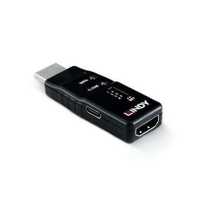 Emulátor EDID/DDC pre HDMI 2.1, 8K@60Hz, 48Gbps, 8 pamäťových profilov, čierny