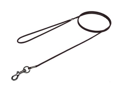 Vodítko výstavné (predvádzacie) s uškom, 3mm/1.3m, lanko, pre malé psy, červené