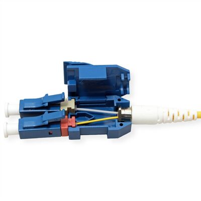 Fiber kábel LC-LC, 3m Duplex OS2(9/125µm), LSOH, uniboot konektor, 2mm, žltý