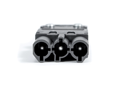 Konektor plochý 3-pin SAMEC napájací GST18i3 čierny 92.932.3053.1
