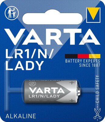 Batéria VARTA Alkalická LR1/N Lady 1.5V 850mAh (4901) 1BL