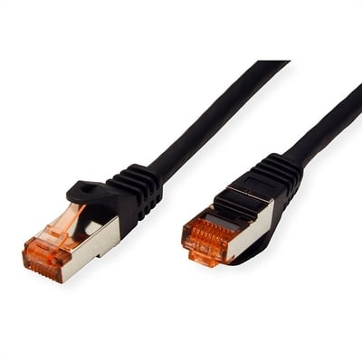 S/FTP (PiMF) Patchkábel LSOH 0.3m cat.6, čierny, Cu, Component Level, GHMT