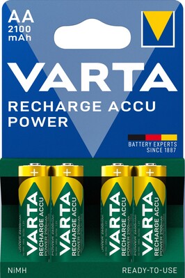 Batéria VARTA RTU nabíjacia AA (4ks) 1.2V 2100mAh NiMH (HR6 56706) 4BL