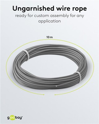 Kábel medený izolovaný 10m, 1x0.14mm, sivý