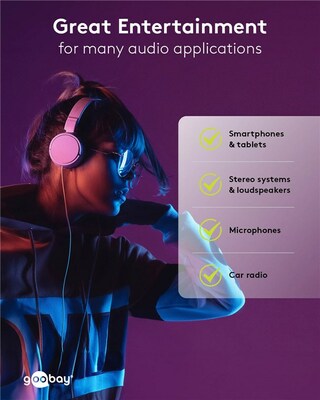 Kábel 3,5mm 4pin audio M/F 2m čierny, pozl. konektor