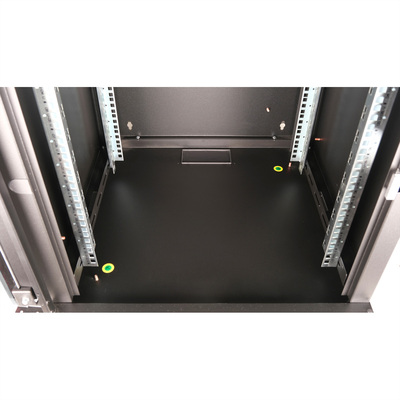 19" Rack na stenu 12U, čierny, 640x600x600mm (HxWxD), RAL9005, PRO, odnímateľné bočnice