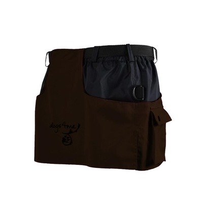 Výcviková sukňa KILT, s kapsami na zapínanie, hnedá, M-L